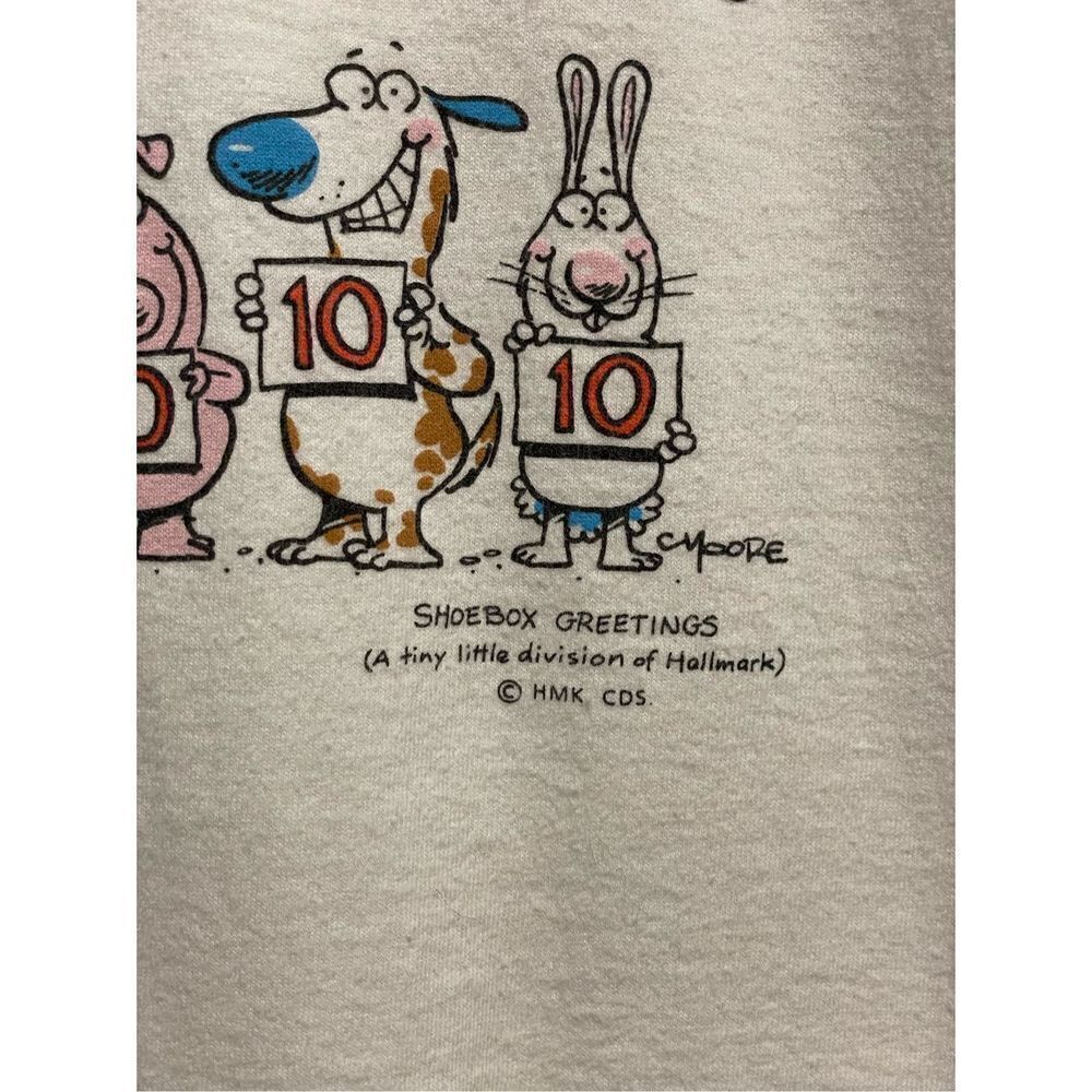 Vintage Jerzees Made in USA Turning 50 Shoebox Greetings Hallmark Tee Size L - Picture 4 of 11